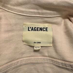 Pink denim jacket from L’AGENCE